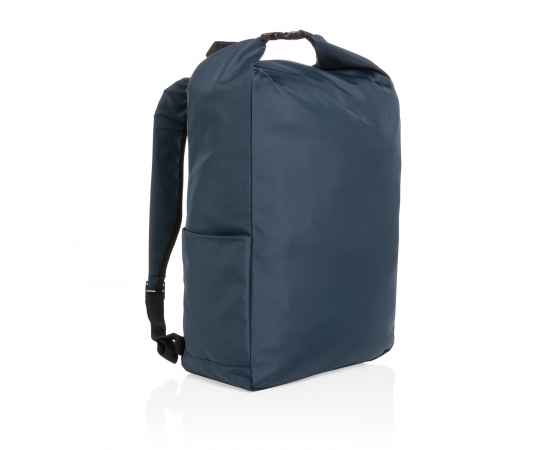 Легкий рюкзак роллтоп Impact из RPET AWARE™, Синий, Цвет: темно-синий, Размер: Длина 31,5 см., ширина 14,5 см., высота 46 см., изображение 10