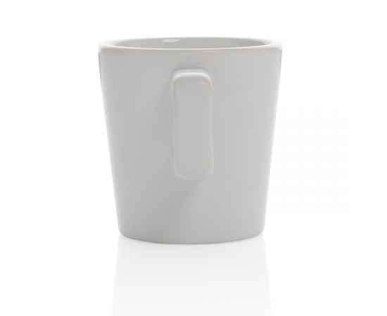 Керамическая кружка для кофе Modern, Белый, Цвет: белый, Размер: Длина 8,4 см., ширина 6,6 см., высота 8,9 см., диаметр 8,4 см., изображение 8