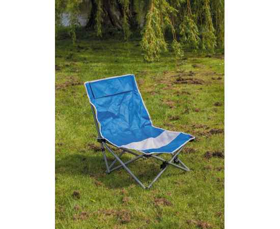 Складное пляжное кресло с чехлом, Синий, Цвет: синий, Размер: Длина 51 см., ширина 49 см., высота 64 см., изображение 7