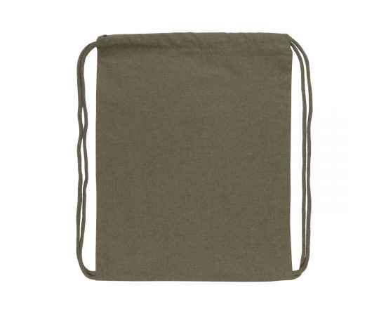 Рюкзак на шнурке Impact из переработанного хлопка AWARE™, 145 г, Зеленый, Цвет: зеленый, Размер: Длина 35 см., ширина 1 см., высота 44 см., изображение 2