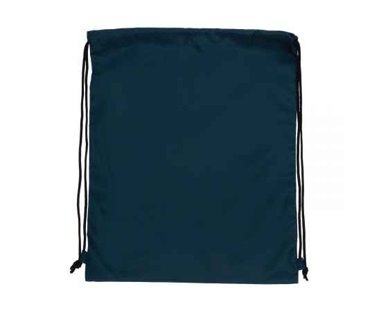 Плотный рюкзак на шнурке Impact из RPET AWARE™, Синий, Цвет: темно-синий, Размер: Длина 36 см., ширина 0,1 см., высота 44 см., изображение 3