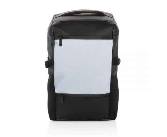 Рюкзак для ноутбука со светоотражающими вставками, 15.6', Черный, Цвет: черный, Размер: Длина 28 см., ширина 13 см., высота 45 см., изображение 5