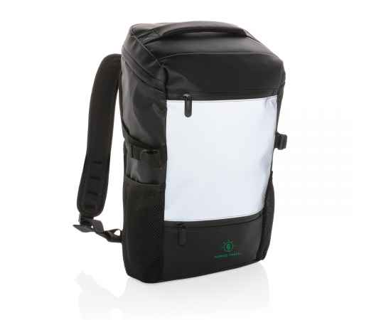 Рюкзак для ноутбука со светоотражающими вставками, 15.6', Черный, Цвет: черный, Размер: Длина 28 см., ширина 13 см., высота 45 см., изображение 3