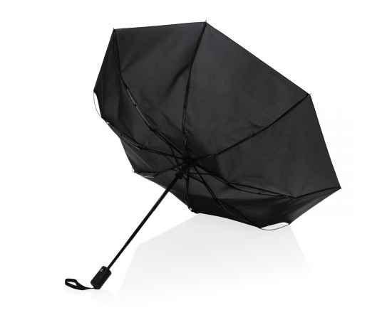 Плотный зонт-автомат Impact из RPET AWARE™, d94 см, Черный, Цвет: черный, Размер: , высота 56,5 см., диаметр 94 см., изображение 3
