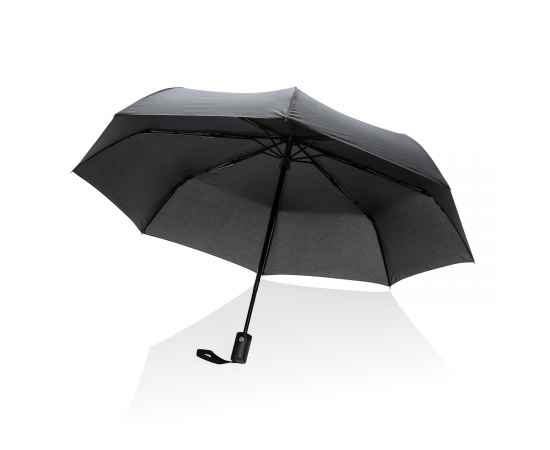 Плотный зонт-автомат Impact из RPET AWARE™, d94 см, Черный, Цвет: черный, Размер: , высота 56,5 см., диаметр 94 см., изображение 5