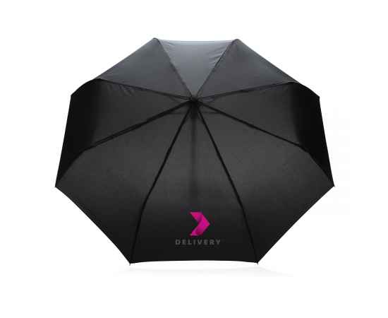 Плотный зонт-автомат Impact из RPET AWARE™, d94 см, Черный, Цвет: черный, Размер: , высота 56,5 см., диаметр 94 см., изображение 4