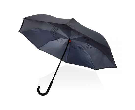 Двусторонний зонт Impact из RPET AWARE™ 190T, d105 см, Серый, Цвет: темно-серый, Размер: , высота 76 см., диаметр 105 см., изображение 7
