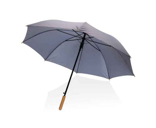 Плотный зонт Impact из RPET AWARE™ с автоматическим открыванием, d120 см, Серый, Цвет: темно-серый, Размер: , высота 94 см., диаметр 120 см., изображение 5