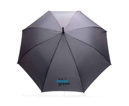 Плотный зонт Impact из RPET AWARE™ с автоматическим открыванием, d120 см, Серый, Цвет: темно-серый, Размер: , высота 94 см., диаметр 120 см., изображение 2