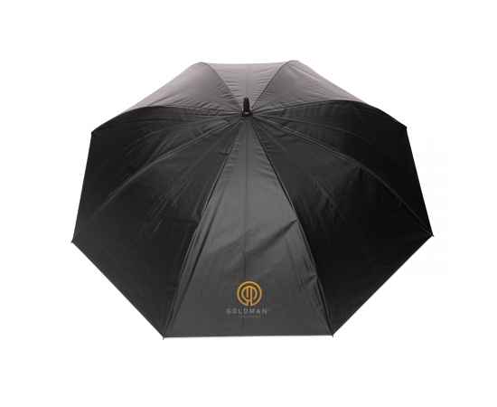 Двухцветный плотный зонт Impact из RPET AWARE™ с автоматическим открыванием, d120 см, Серый, Цвет: серебряный, Размер: , высота 90,5 см., диаметр 120 см., изображение 2