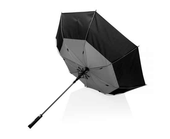 Зонт-антишторм Impact из RPET AWARE™ 190T, d120 см, Серый, Цвет: темно-серый, Размер: , высота 93 см., диаметр 120 см., изображение 4