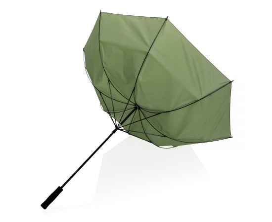 Зонт-антишторм Impact из RPET AWARE™, d130 см, Зеленый, Цвет: зеленый, Размер: , высота 97 см., диаметр 130 см., изображение 5