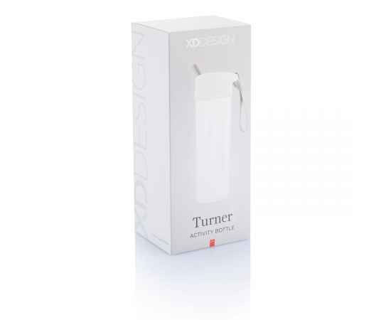 Бутылка для воды Turner, 650 мл, Белый, Цвет: белый, Размер: Длина 7,5 см., ширина 8,2 см., высота 21 см., диаметр 0 см., изображение 2