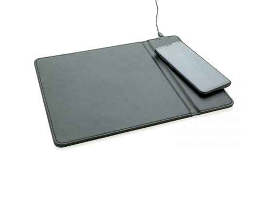 Коврик для мыши с беспроводным зарядным устройством, 5W, черный,, Цвет: черный, Размер: Длина 30 см., ширина 22 см., высота 0,7 см., изображение 6