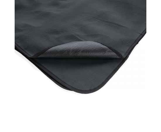 Плед для пикника Impact из RPET AWARE™, Серый, Цвет: темно-серый, Размер: Длина 150 см., ширина 130 см., высота 1 см., изображение 5