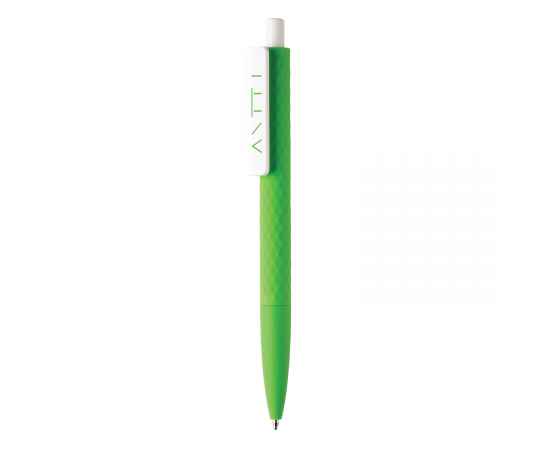 Ручка X3 Smooth Touch, Белый, Цвет: зеленый, белый, Размер: , высота 14 см., диаметр 1 см., изображение 3