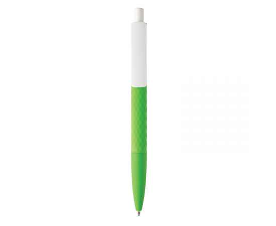 Ручка X3 Smooth Touch, Белый, Цвет: зеленый, белый, Размер: , высота 14 см., диаметр 1 см., изображение 2