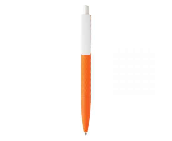 Ручка X3 Smooth Touch, Белый, Цвет: оранжевый, белый, Размер: , высота 14 см., диаметр 1 см., изображение 2