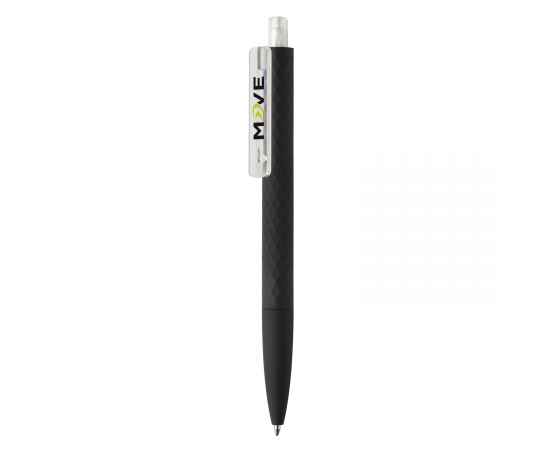 Черная ручка X3 Smooth Touch, Черный, Цвет: прозрачный, черный, Размер: , высота 14 см., диаметр 1 см., изображение 5