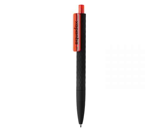 Черная ручка X3 Smooth Touch, Красный, Цвет: красный, черный, Размер: , высота 14 см., диаметр 1 см., изображение 3