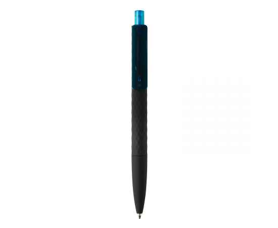 Черная ручка X3 Smooth Touch, Синий, Цвет: синий, черный, Размер: , высота 14 см., диаметр 1 см., изображение 2