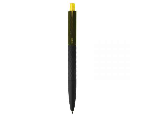Черная ручка X3 Smooth Touch, Желтый, Цвет: желтый, черный, Размер: , высота 14 см., диаметр 1 см., изображение 4
