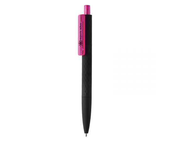 Черная ручка X3 Smooth Touch, Черный, Цвет: розовый, черный, Размер: , высота 14 см., диаметр 1 см., изображение 3