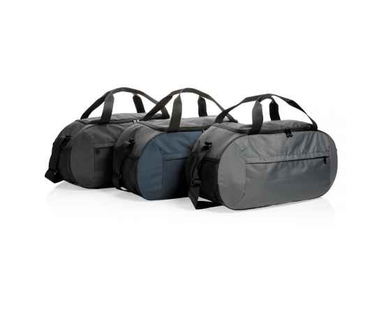 Спортивная сумка Impact из RPET AWARE™, Серый, Цвет: темно-серый, Размер: Длина 58 см., ширина 19 см., высота 26,5 см., изображение 4