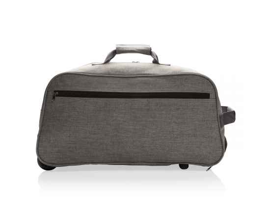 Дорожная сумка на колесах Basic, Серый, Цвет: серый, Размер: Длина 55 см., ширина 26 см., высота 28 см., изображение 5