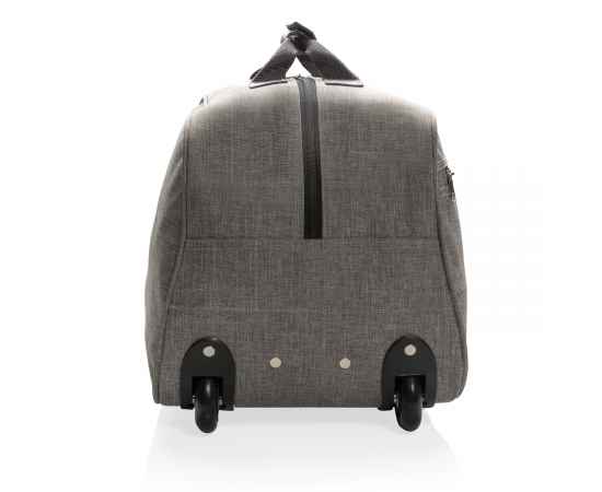 Дорожная сумка на колесах Basic, Серый, Цвет: серый, Размер: Длина 55 см., ширина 26 см., высота 28 см., изображение 8