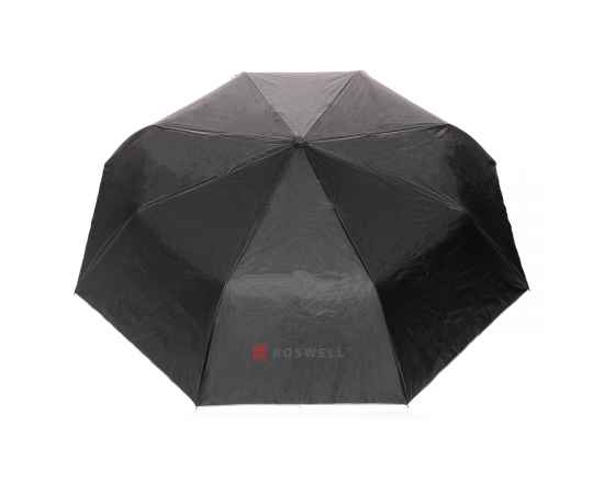Маленький двухцветный зонт Impact из RPET AWARE™, d97 см, Серый, Цвет: серебряный, Размер: , высота 57 см., диаметр 97 см., изображение 4