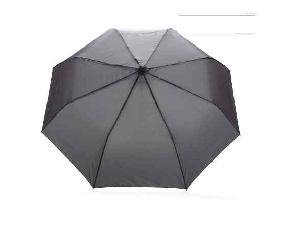 Зонт с автоматическим открыванием Impact из RPET AWARE™ 190T, d97 см, Серый, Цвет: темно-серый, Размер: , высота 57 см., диаметр 97 см., изображение 5