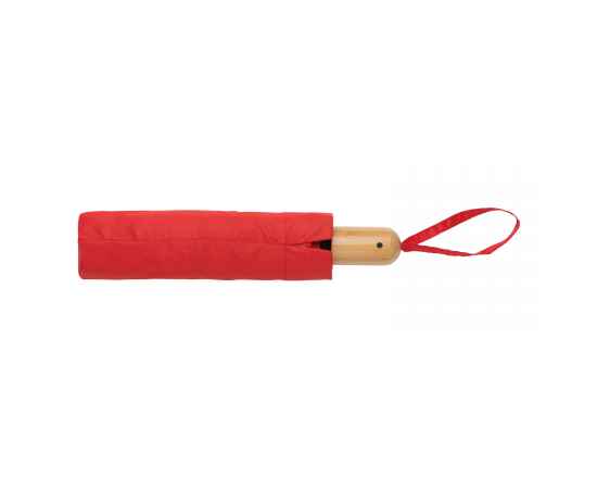 Автоматический зонт Impact из RPET AWARE™ с бамбуковой рукояткой, d94 см, Красный, Цвет: красный, Размер: , высота 57 см., диаметр 94 см., изображение 8