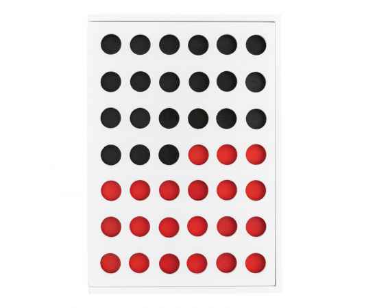 Деревянная игра Четыре в ряд, Белый, Цвет: белый, Размер: Длина 24 см., ширина 16,5 см., высота 16,5 см., изображение 6