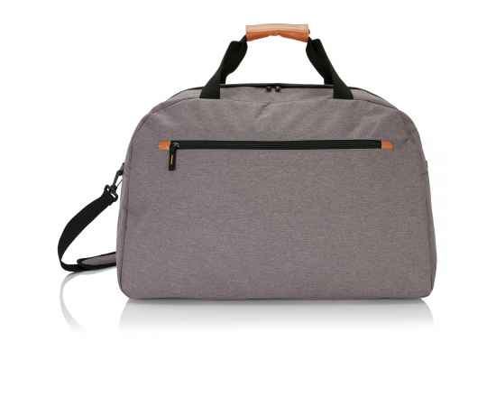 Дорожная сумка Fashion duo tone, Серый, Цвет: серый, Размер: Длина 27 см., ширина 38 см., высота 58 см., изображение 2
