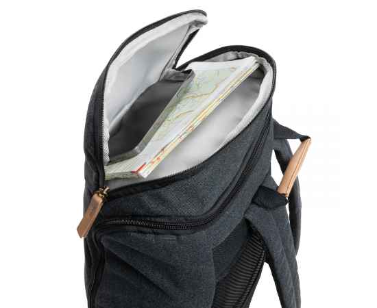 Рюкзак для ноутбука Impact из переработанного канваса AWARE™, 15', Черный, Цвет: черный, Размер: Длина 30 см., ширина 12,5 см., высота 46 см., изображение 8