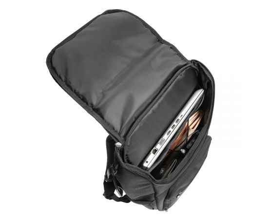 Рюкзак Swiss Peak Voyager из RPET AWARE™ для ноутбука 15,6', Черный, Цвет: черный, Размер: Длина 29 см., ширина 14 см., высота 47 см., изображение 12