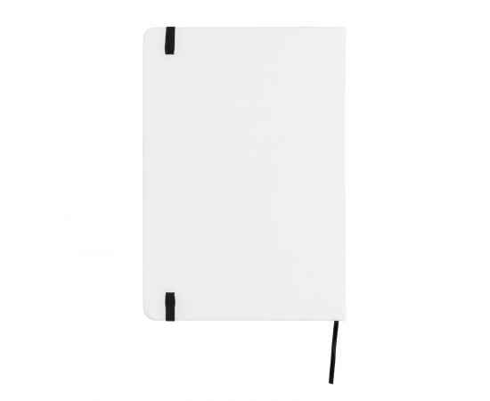 Блокнот для записей Basic в твердой обложке PU, А5, Белый, Цвет: белый, Размер: Длина 1,3 см., ширина 14,5 см., высота 21 см., изображение 7