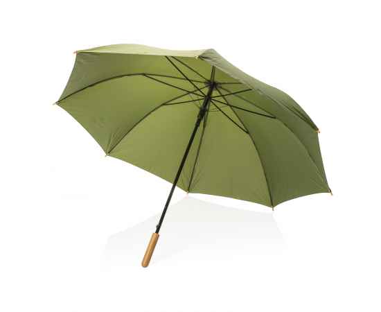 Плотный зонт Impact из RPET AWARE™ с автоматическим открыванием, d120 см, Зеленый, Цвет: зеленый, Размер: , высота 94 см., диаметр 120 см., изображение 5