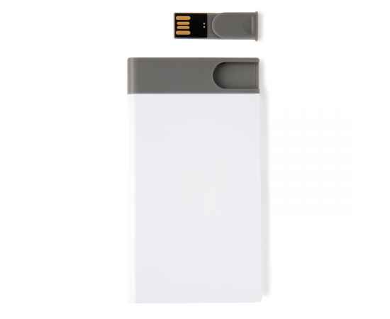 Зарядное устройство с USB–флешкой на 8 ГБ, 2500 mAh, белый,, Цвет: белый, Размер: Длина 0,8 см., ширина 6,2 см., высота 11,4 см., диаметр 0,0 см., изображение 6