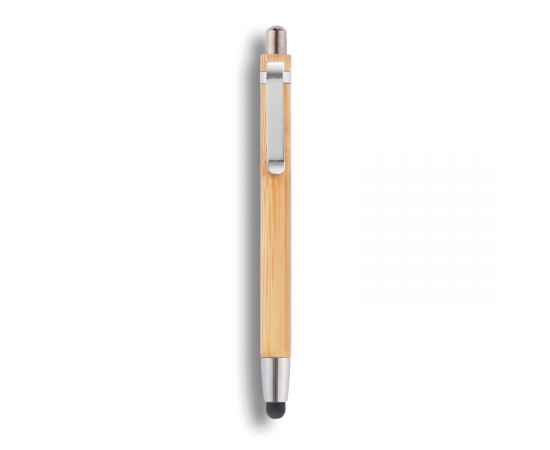 Ручка-стилус из бамбука, коричневый,, Цвет: коричневый, Размер: Длина 1 см., ширина 1 см., высота 13,6 см., диаметр 1,1 см., изображение 3