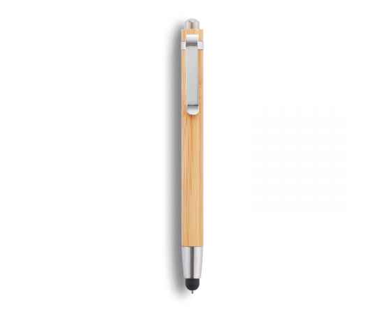 Ручка-стилус из бамбука, коричневый,, Цвет: коричневый, Размер: Длина 1 см., ширина 1 см., высота 13,6 см., диаметр 1,1 см., изображение 5