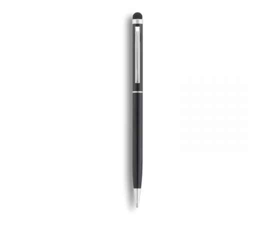Тонкая металлическая ручка-стилус, черный,, Цвет: черный, Размер: , высота 13,6 см., диаметр 0,8 см., изображение 5