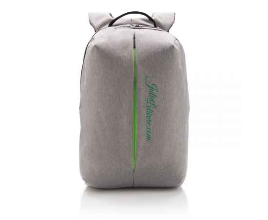 Рюкзак Smart, Зеленый, Цвет: серый, зеленый, Размер: Длина 16 см., ширина 30 см., высота 45 см., изображение 3