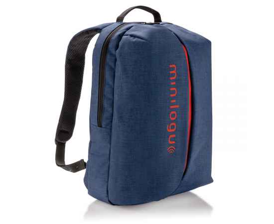 Рюкзак Smart, Синий, Цвет: синий, оранжевый, Размер: Длина 16 см., ширина 30 см., высота 45 см., изображение 4