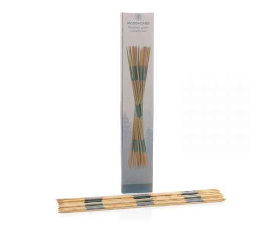 Бамбуковый набор Микадо Гигант, Коричневый, Цвет: коричневый, Размер: Длина 50,5 см., ширина 9 см., высота 1 см., изображение 2