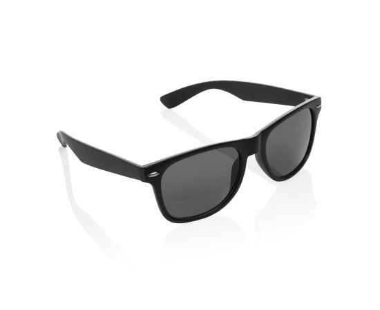 Солнцезащитные очки из переработанного пластика (сертификат GRS), Черный, Цвет: черный, Размер: Длина 14,4 см., ширина 4,8 см., высота 3 см., изображение 5
