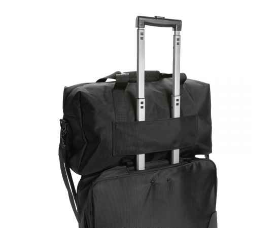 Дорожная сумка Swiss Peak Voyager из RPET AWARE™, Черный, Цвет: черный, Размер: Длина 50 см., ширина 21 см., высота 25 см., изображение 9