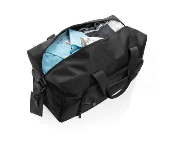 Дорожная сумка Swiss Peak Voyager из RPET AWARE™, Черный, Цвет: черный, Размер: Длина 50 см., ширина 21 см., высота 25 см., изображение 12