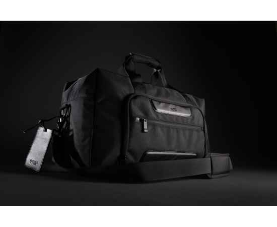 Дорожная сумка Swiss Peak Voyager из RPET AWARE™, Черный, Цвет: черный, Размер: Длина 50 см., ширина 21 см., высота 25 см., изображение 5